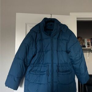 Beyond Yoga Blue Puffer Jacket